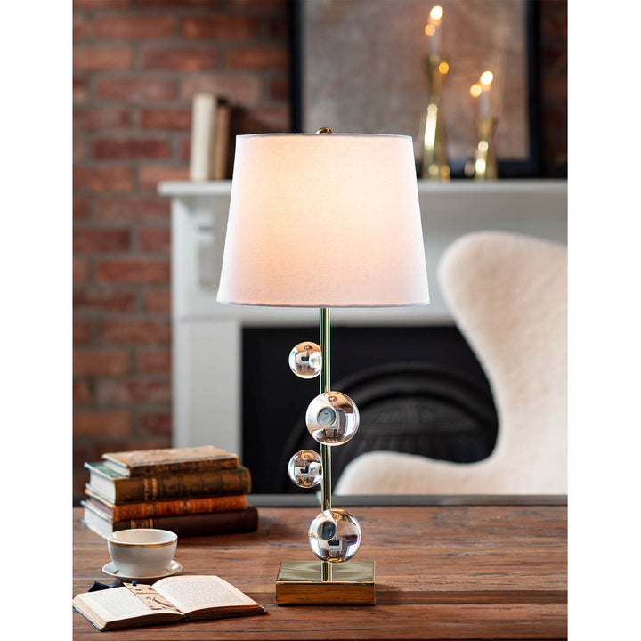 Regina Andrew  Bijou Buffet Lamp (Clear) Table Lamps Regina Andrew Polished Brass  