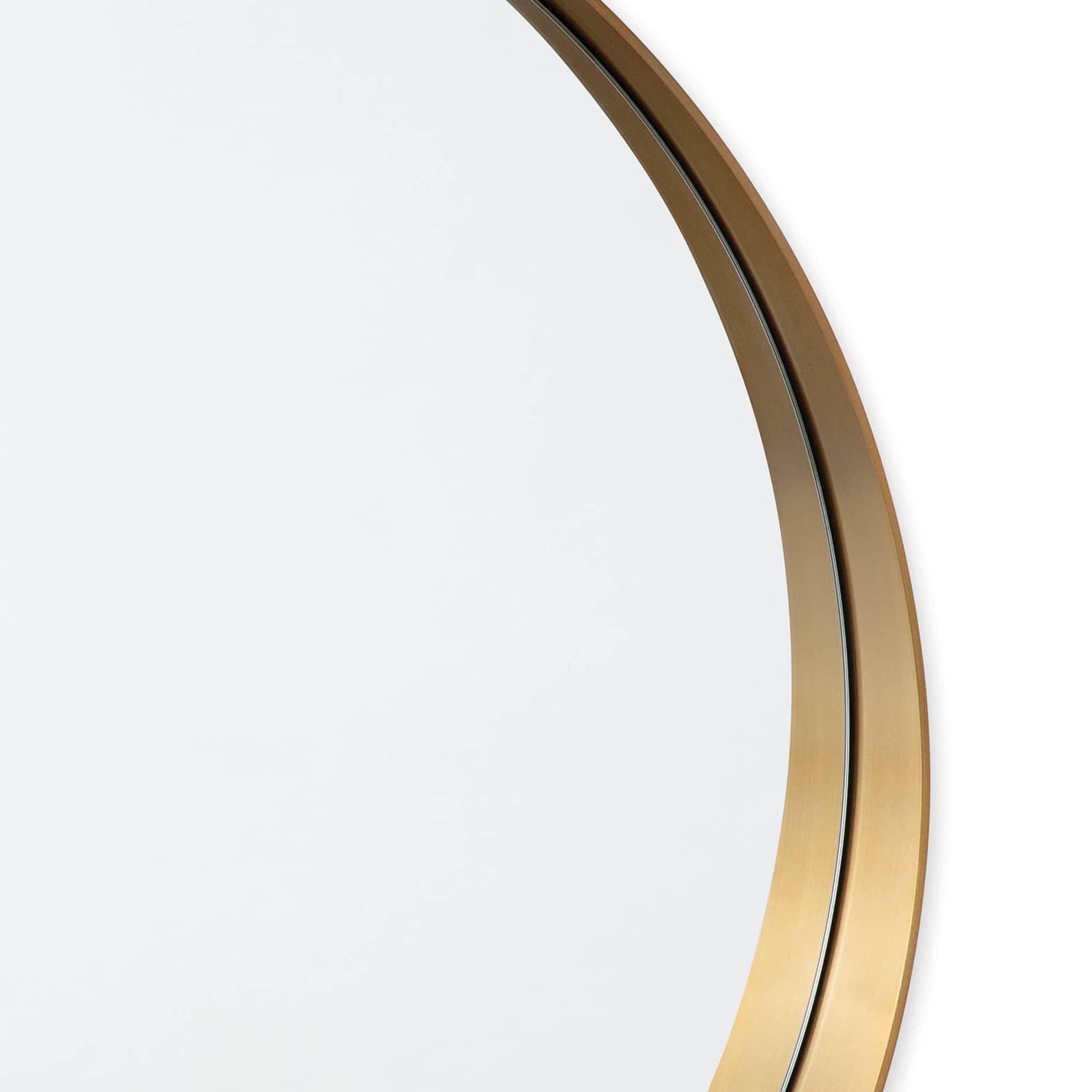 Regina Andrew Gunner Mirror Round (Natural Brass)