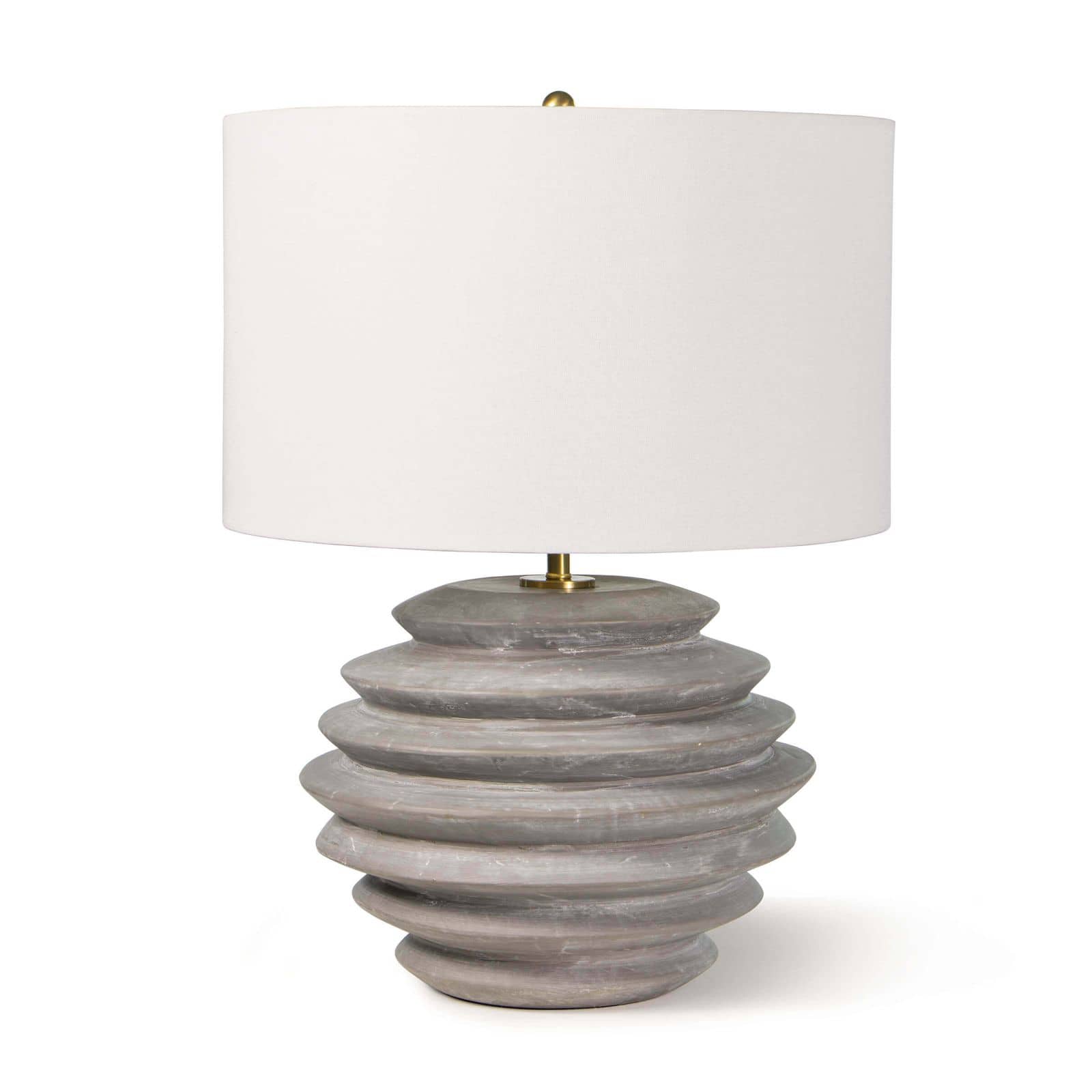 Regina Andrew  Canyon Ceramic Table Lamp Lamp Regina Andrew Grey  