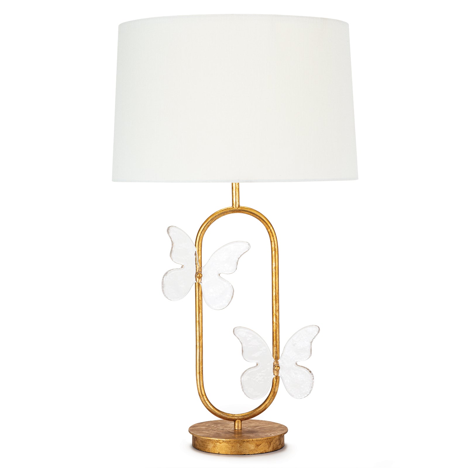 Regina Andrew  Monarch Oval Table Lamp Lamp Regina Andrew Gold Leaf  