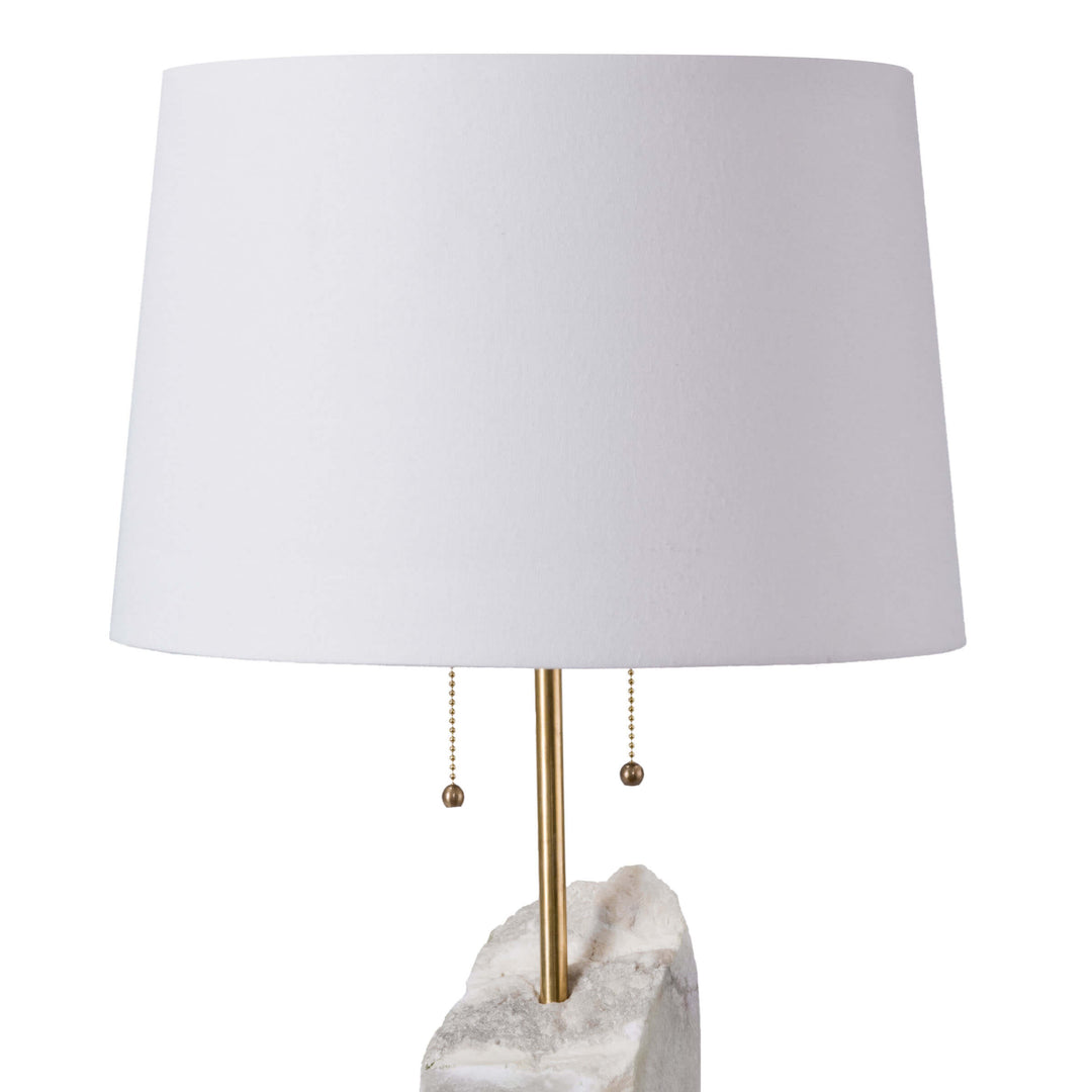 Regina Andrew Square Raw Alabaster Table Lamp