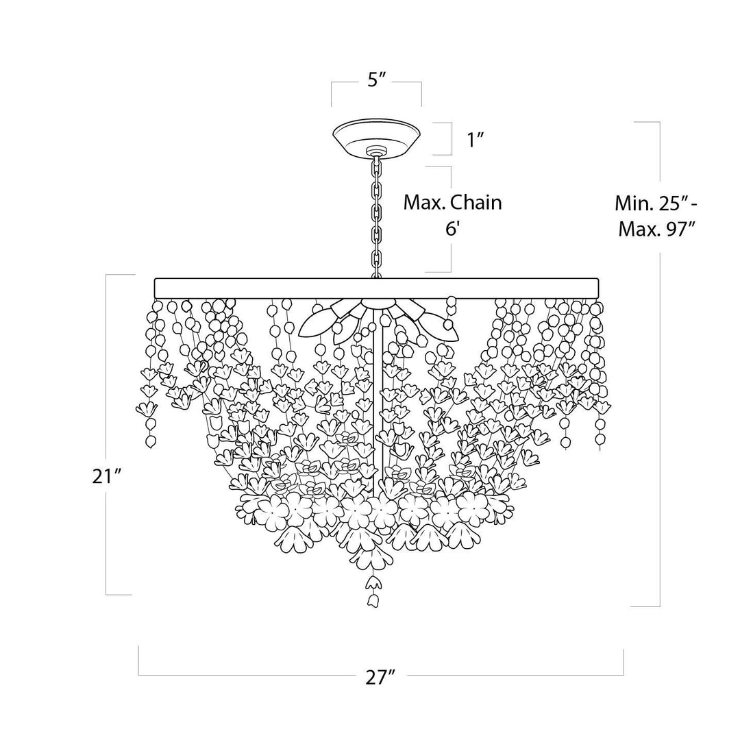 Regina Andrew  Vanessa Basin Chandelier Chandeliers Regina Andrew   