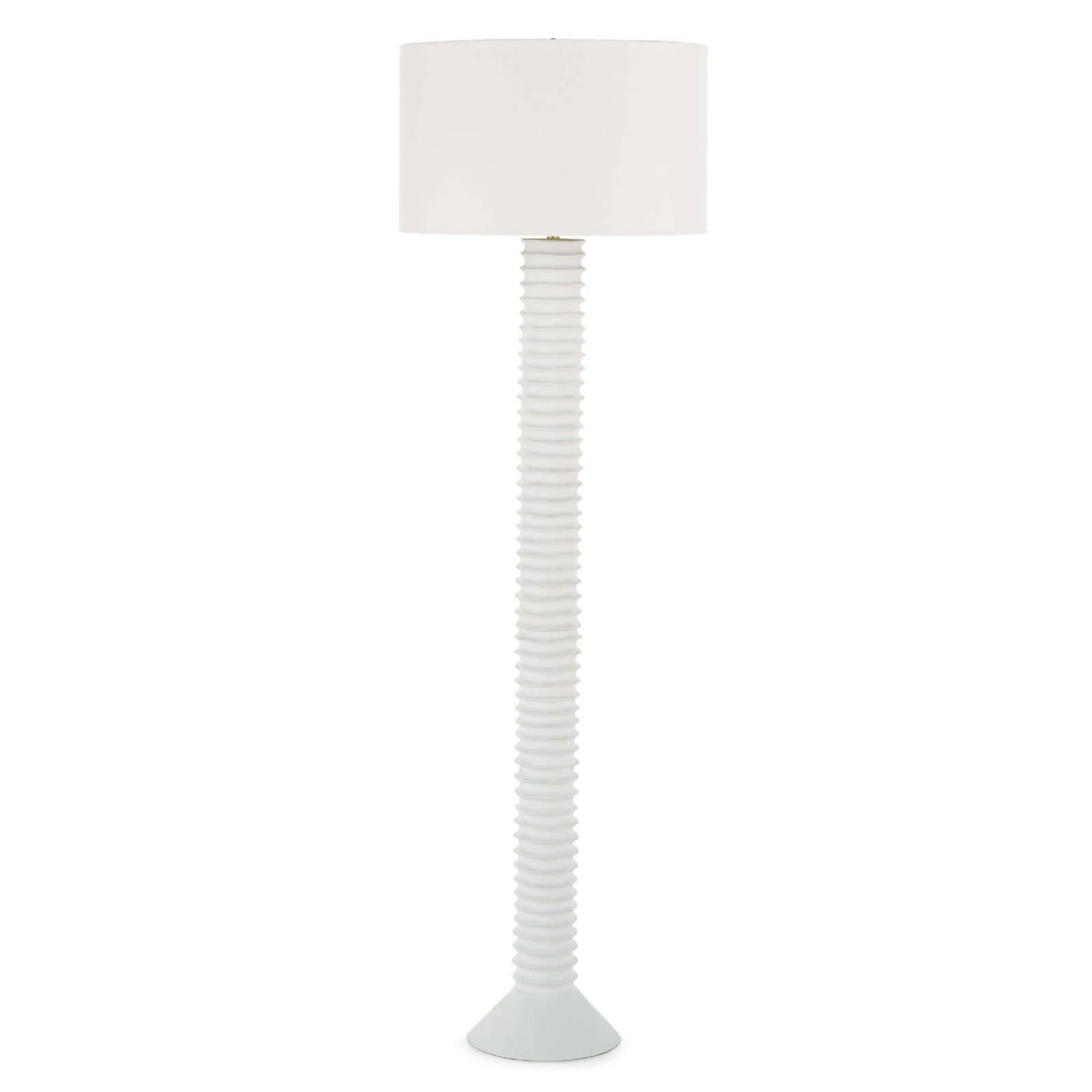 Regina Andrew  Nabu Metal Floor Lamp (White) Lamp Regina Andrew White  