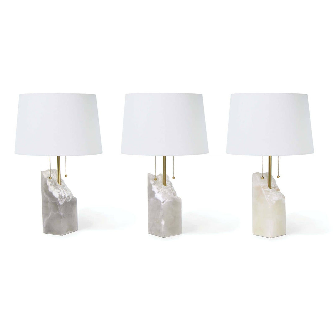 Regina Andrew Square Raw Alabaster Table Lamp