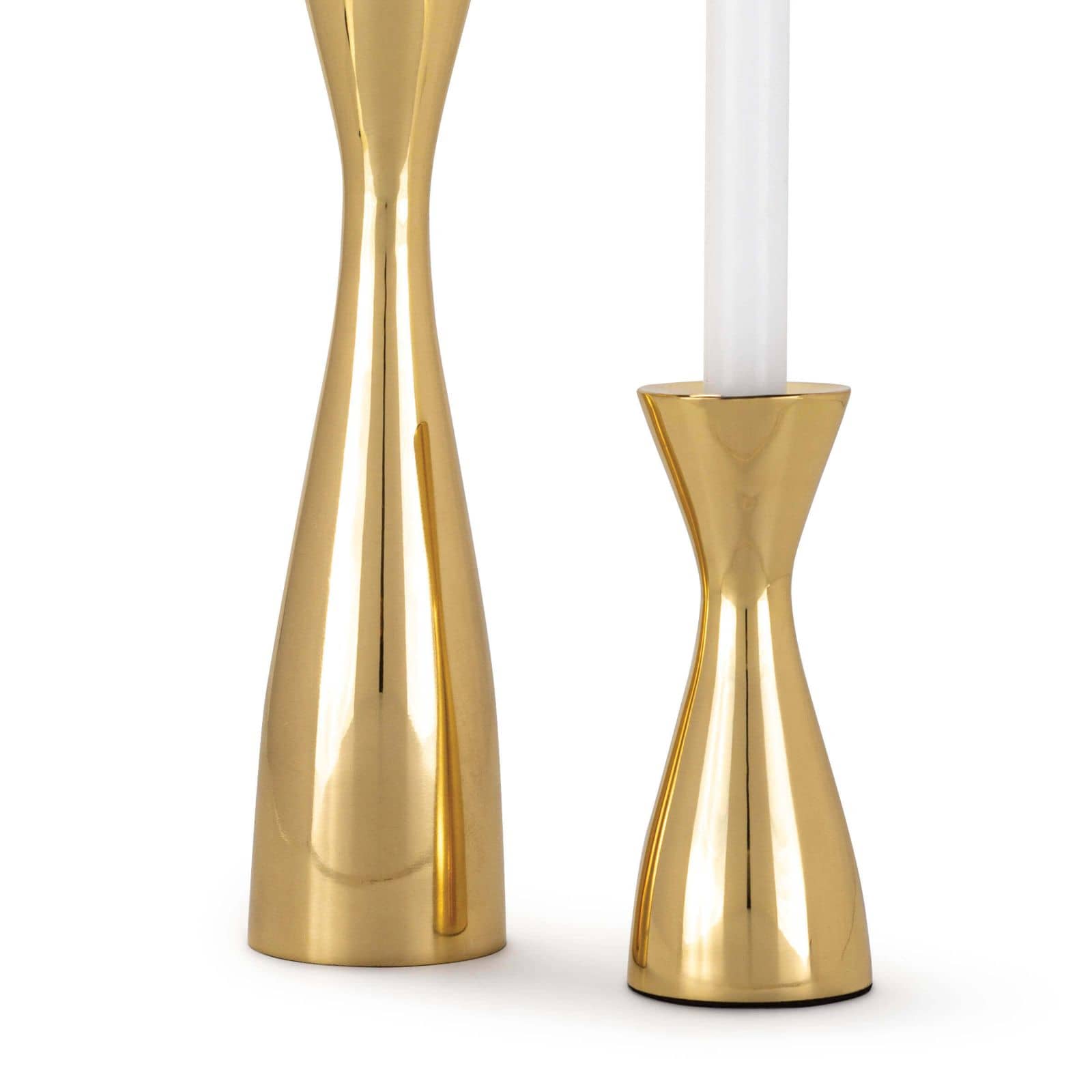 Regina Andrew  Nekoda Metal Candlestick Set (Polished Brass) Décor/Home Accent Regina Andrew   