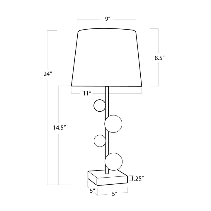 Regina Andrew  Bijou Buffet Lamp (Clear) Table Lamps Regina Andrew   