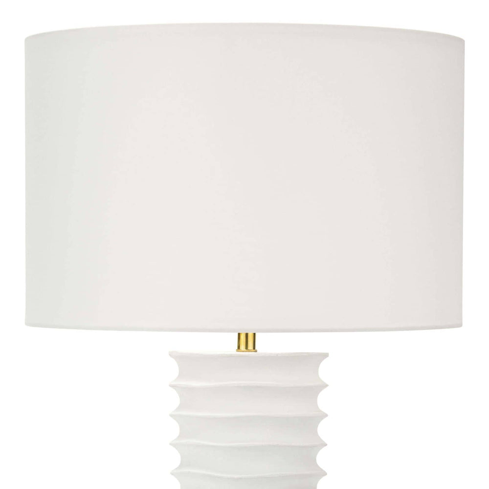 Regina Andrew  Nabu Metal Column Table Lamp (White) Table Lamps Regina Andrew   