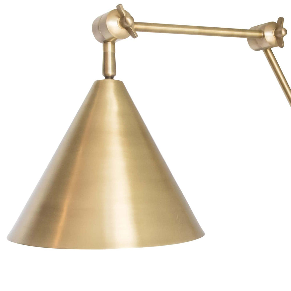 Regina Andrew  Zig-Zag Task Sconce (Natural Brass) Wall Sconces Regina Andrew   