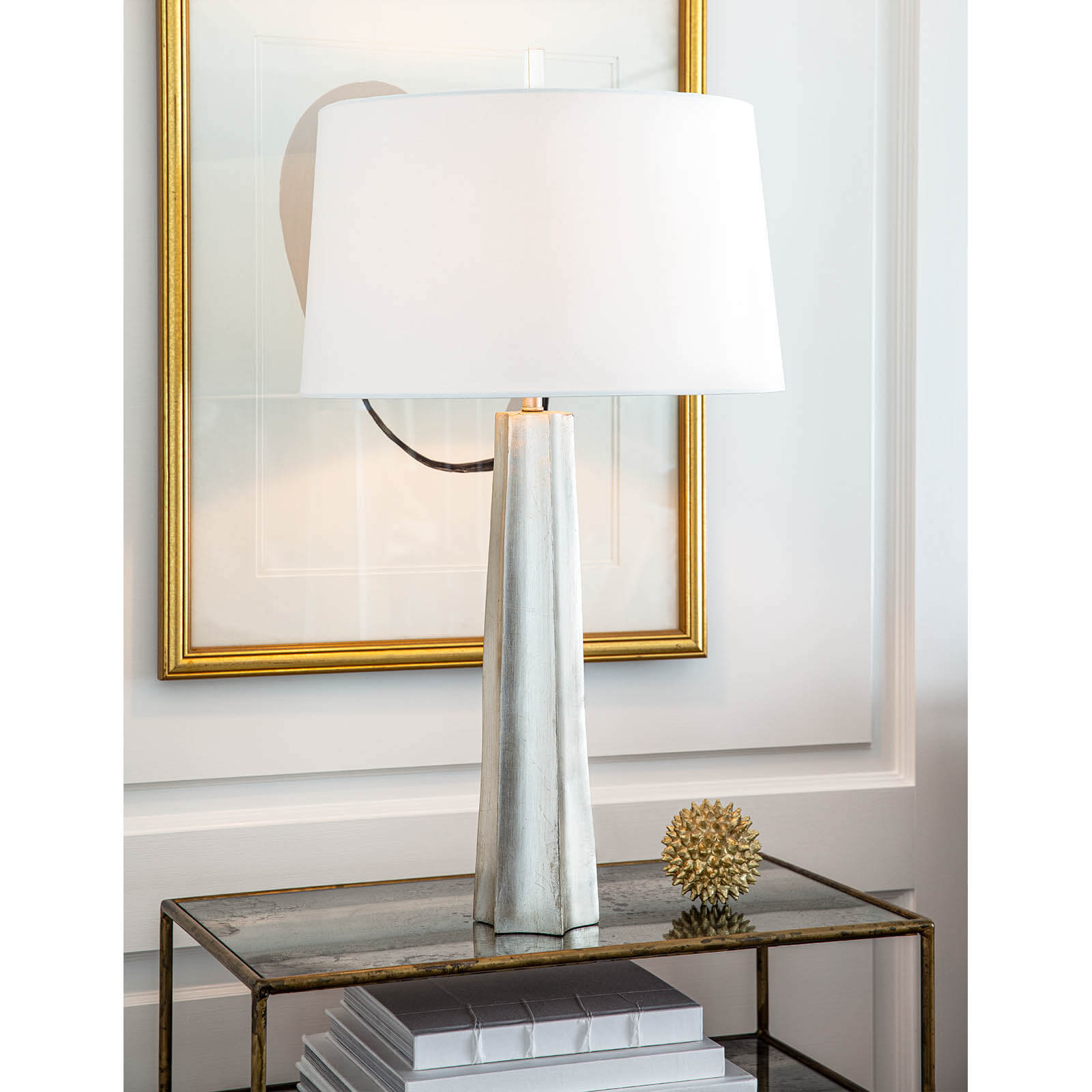 Regina Andrew  Celine Table Lamp (Ambered Silver Leaf) Lamp Regina Andrew   