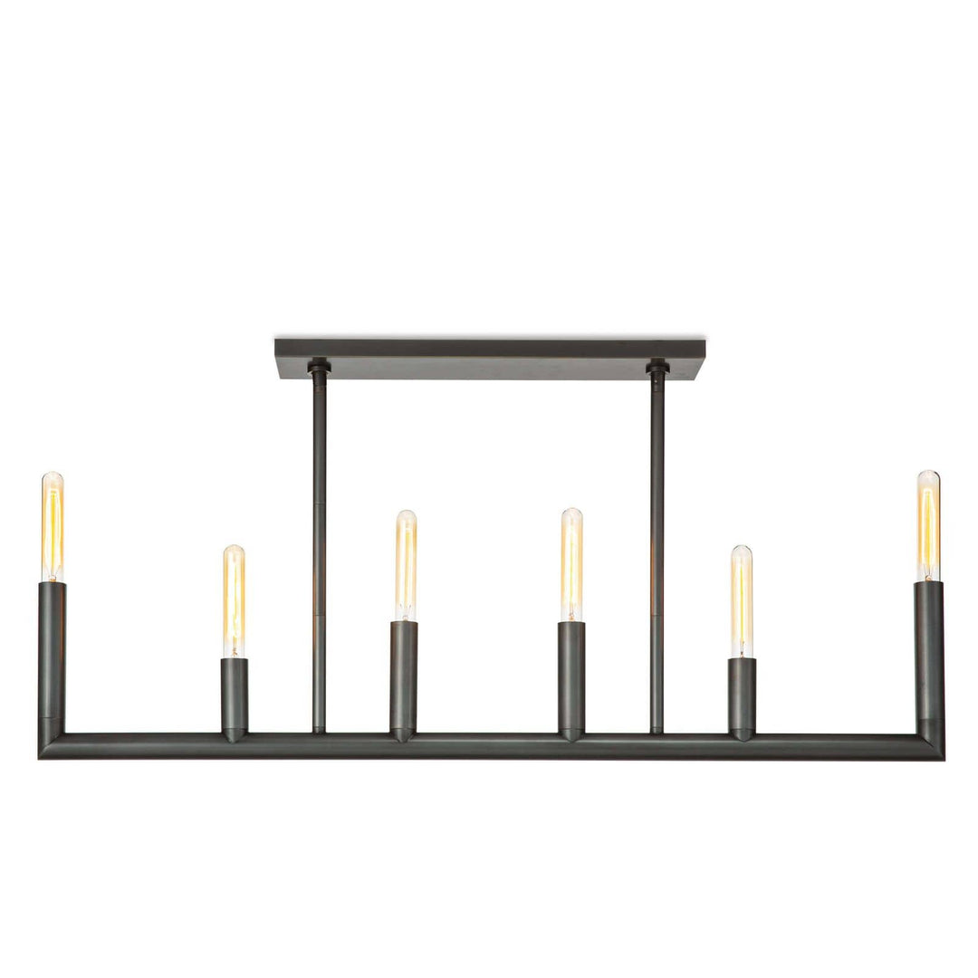 Regina Andrew  Wolfe Linear Chandelier Chandeliers Regina Andrew Oil Rubbed Bronze  