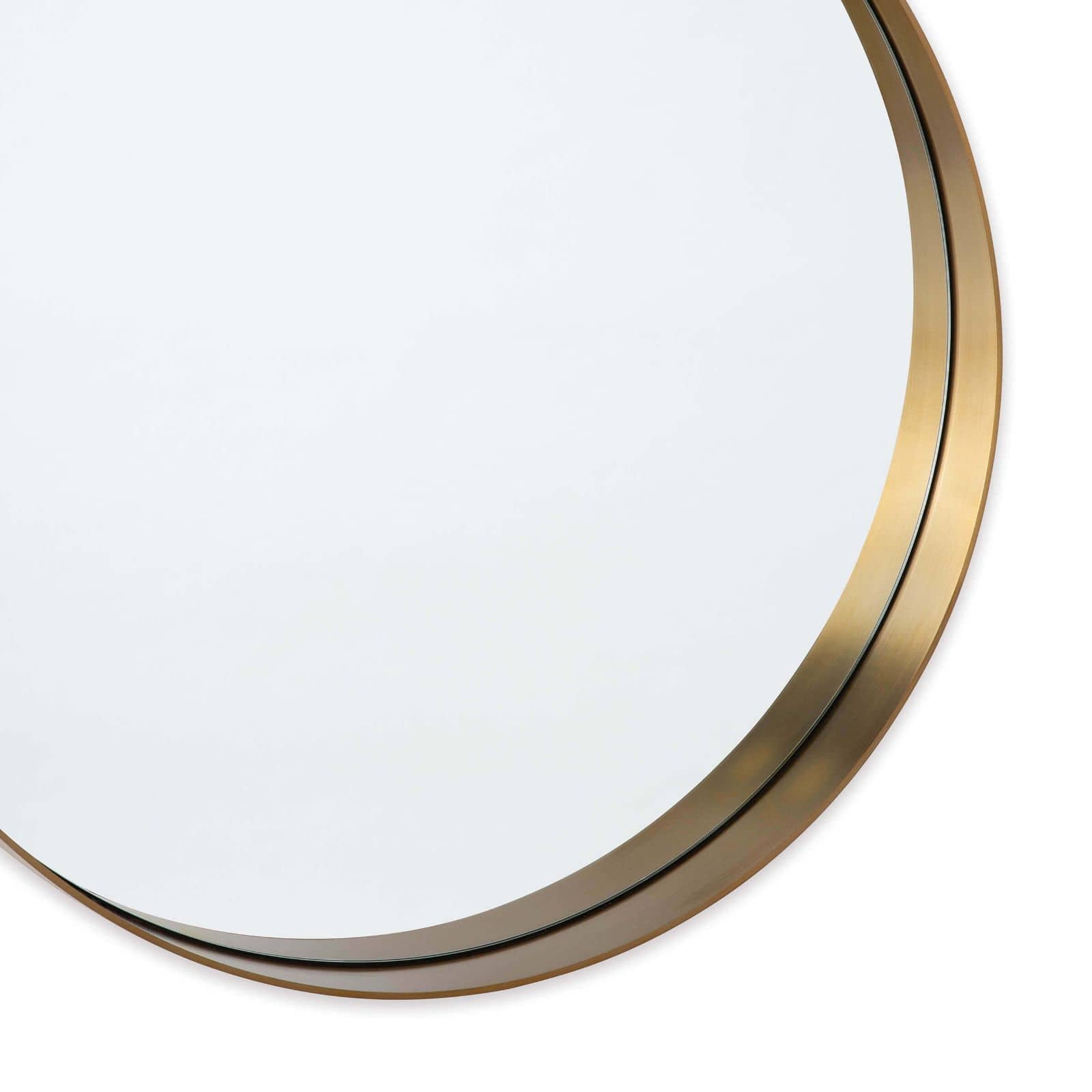 Regina Andrew  Gunner Mirror Round (Natural Brass) Mirror Regina Andrew   