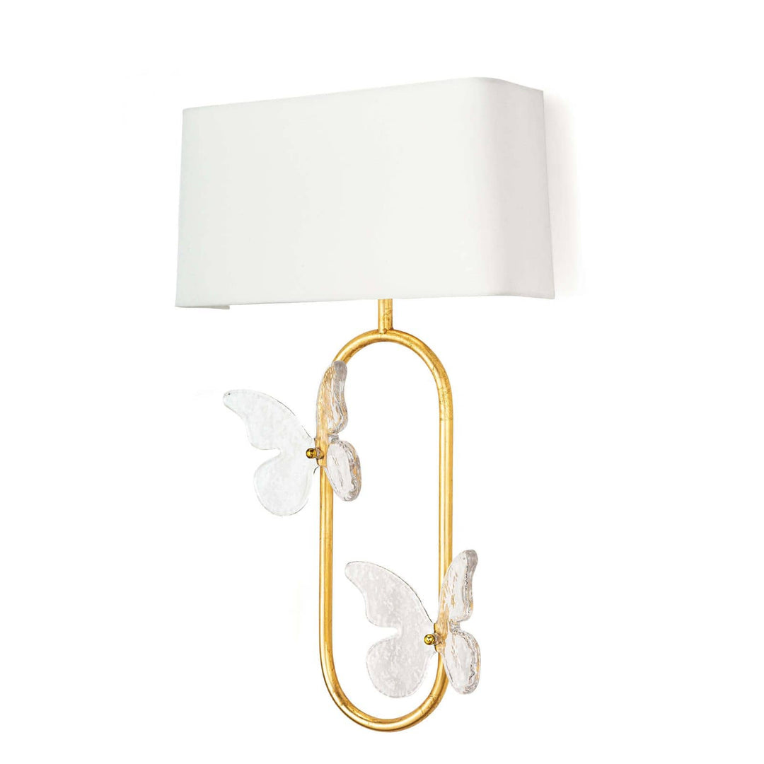 Regina Andrew  Monarch Oval Sconce Wall Sconces Regina Andrew Gold Leaf  