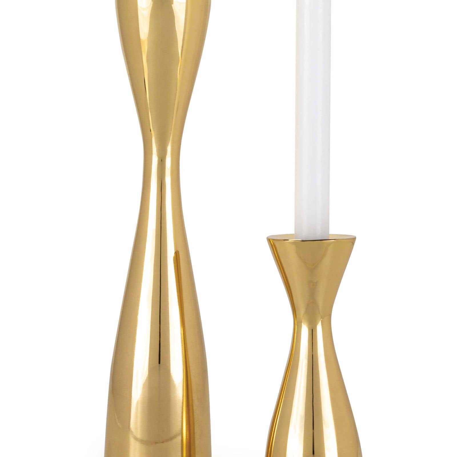 Regina Andrew  Nekoda Metal Candlestick Set (Polished Brass) Décor/Home Accent Regina Andrew   
