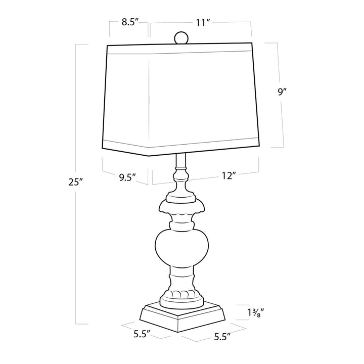 Regina Andrew  Parisian Glass Table Lamp Table Lamps Regina Andrew   