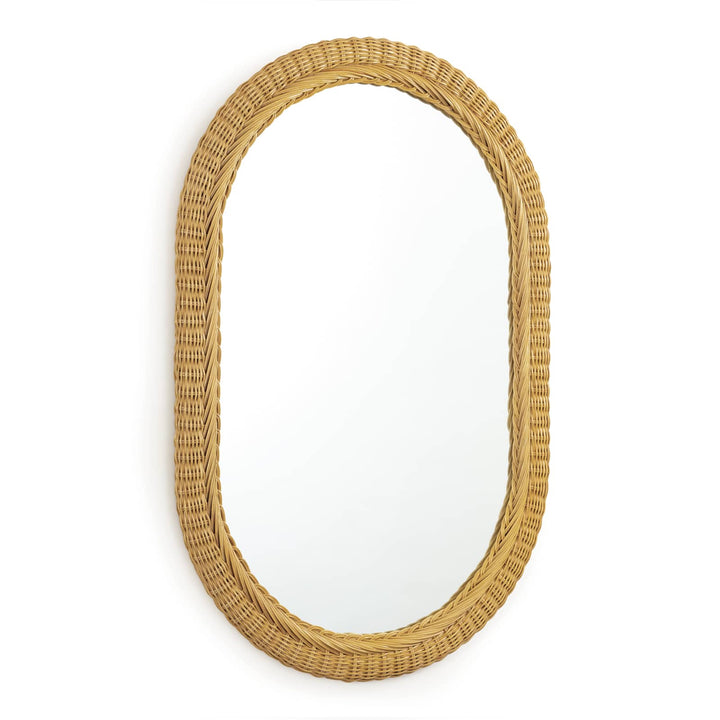 Regina Andrew  Bonjour Rattan Mirror Mirrors Regina Andrew Natural  