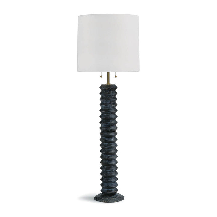 Regina Andrew  Accordion Floor Lamp (Ebony) Table Lamps Regina Andrew Ebony  