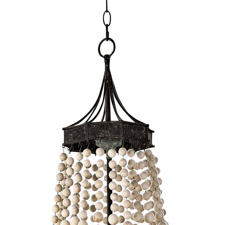 Regina Andrew  Wood Beaded Chandelier Chandeliers Regina Andrew   