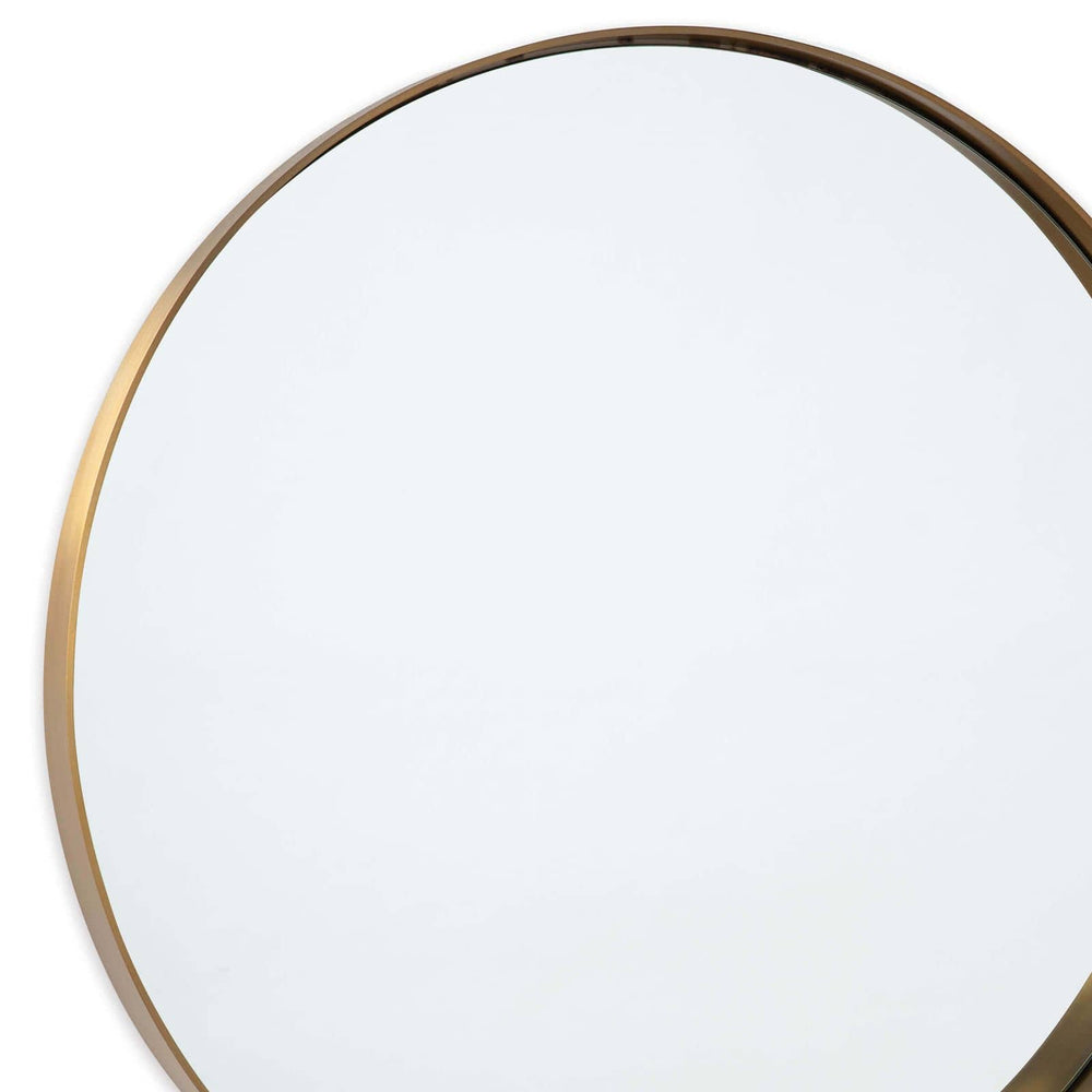 Regina Andrew  Gunner Mirror Round (Natural Brass) Mirrors Regina Andrew   