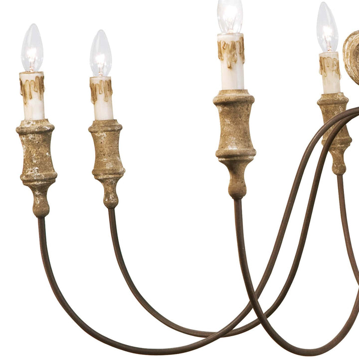 Regina Andrew  Wood Carved Chandelier Chandeliers Regina Andrew   