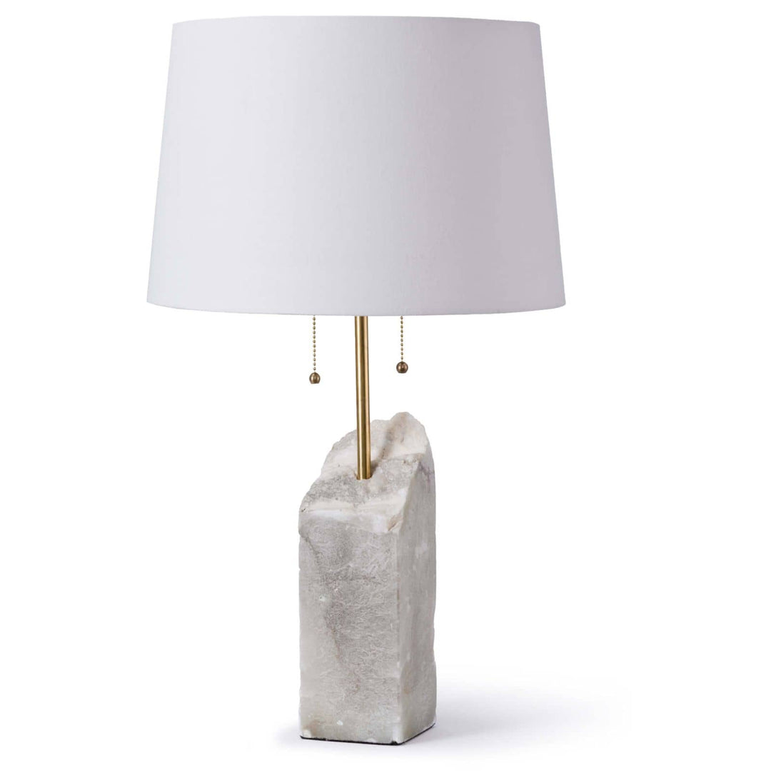 Regina Andrew Square Raw Alabaster Table Lamp