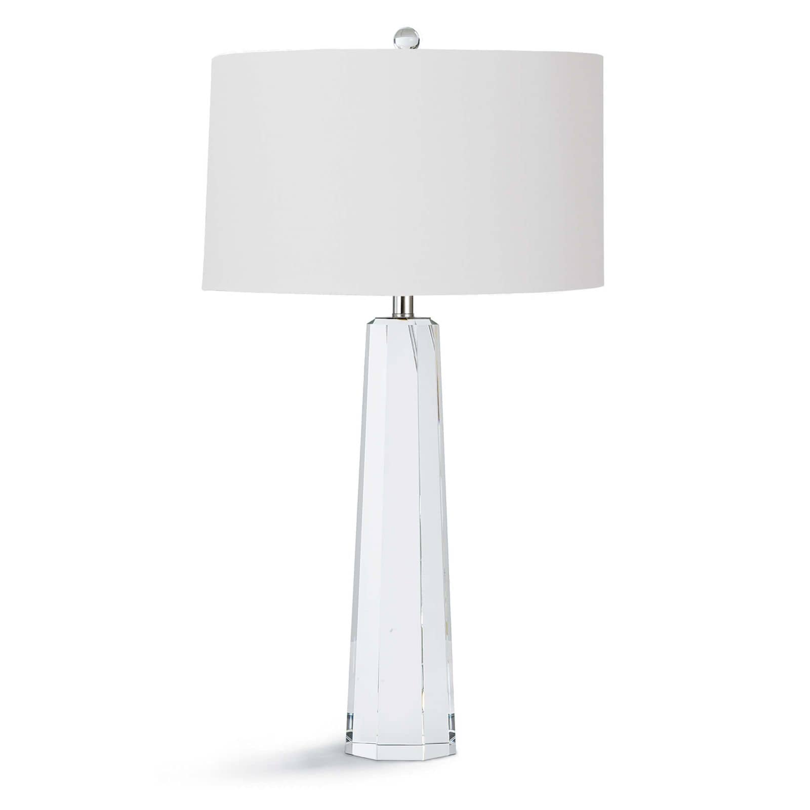 Regina Andrew  Tapered Hex Crystal Table Lamp Lamp Regina Andrew Clear  
