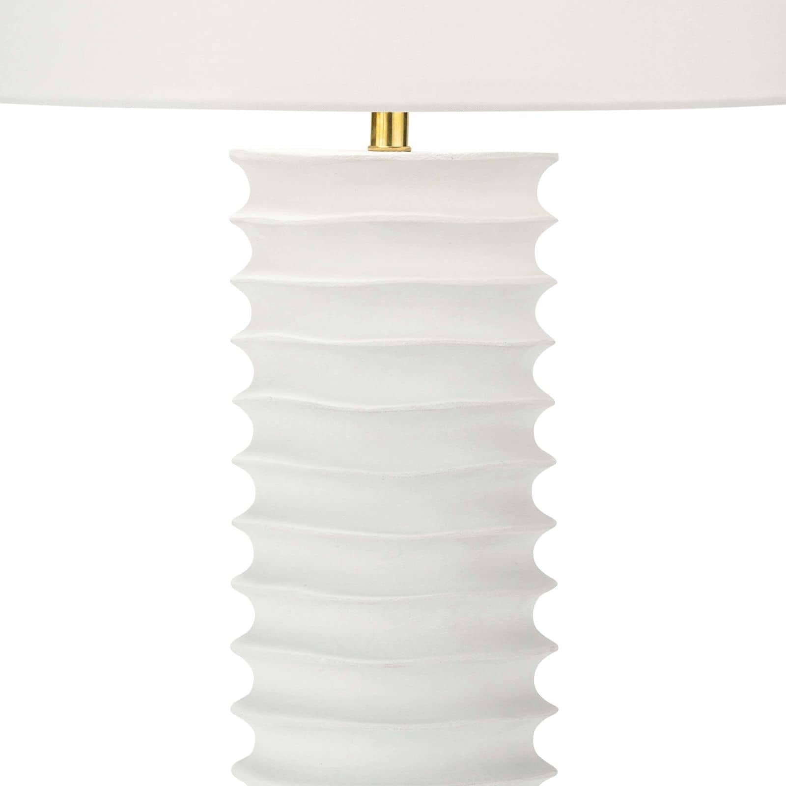 Regina Andrew  Nabu Metal Column Table Lamp (White) Lamp Regina Andrew   