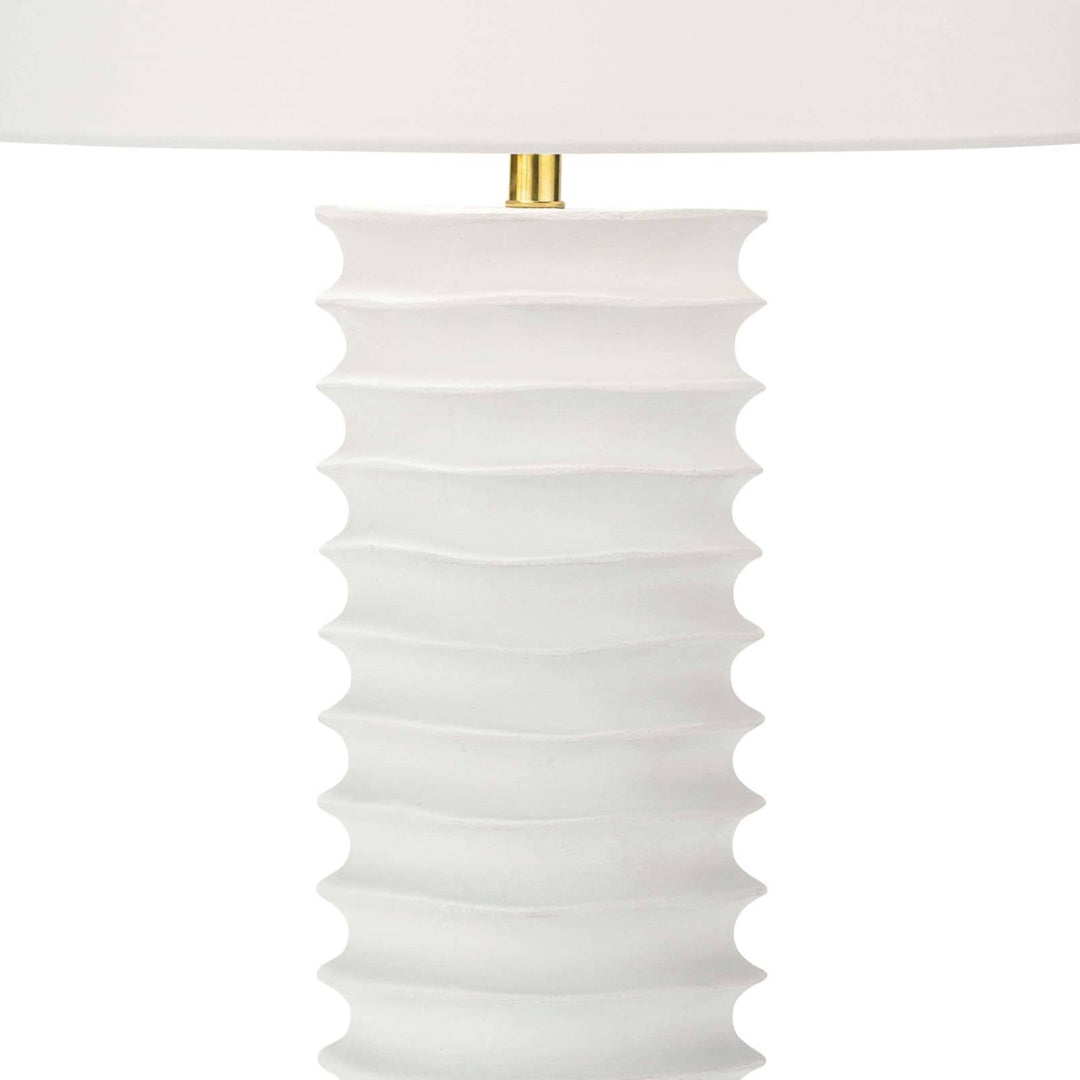 Regina Andrew  Nabu Metal Column Table Lamp (White) Table Lamps Regina Andrew   