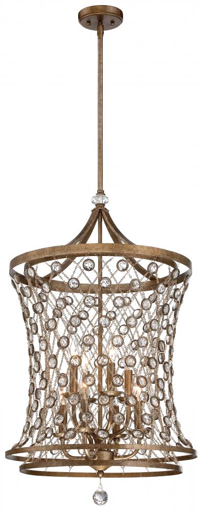 Minka Metropolitan 8 LIGHT PENDANT N6588 Pendants Minka Metropolitan Gold  