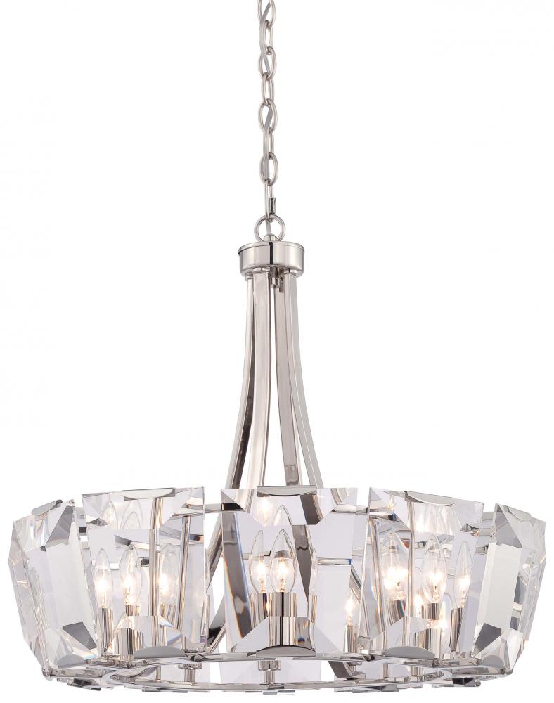 Minka Metropolitan 12 LIGHT CHANDELIER N6982 Pendants Minka Metropolitan Nickel  