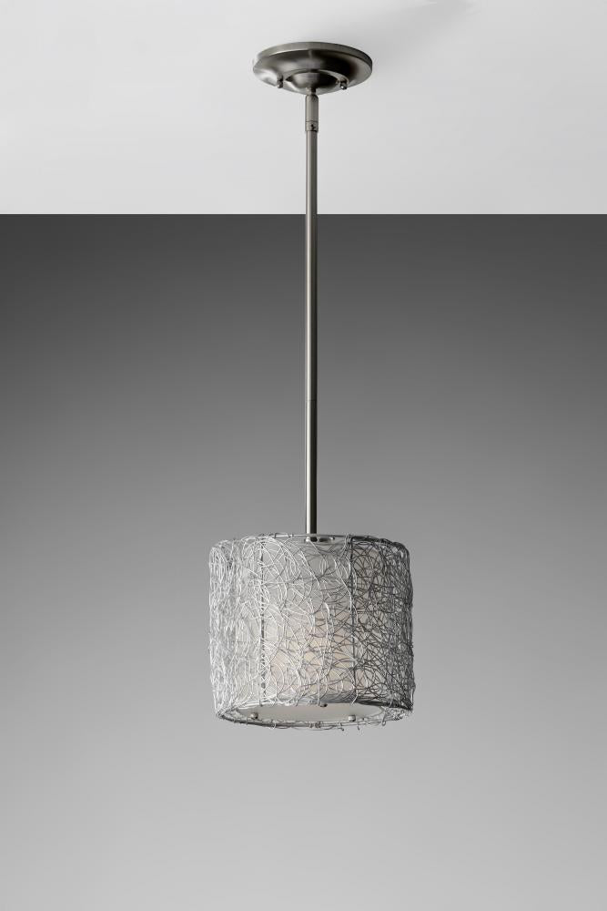 Generation Lighting Wired Mini Pendant P1250BS Mini-Pendants Visual Comfort Studio Collection   