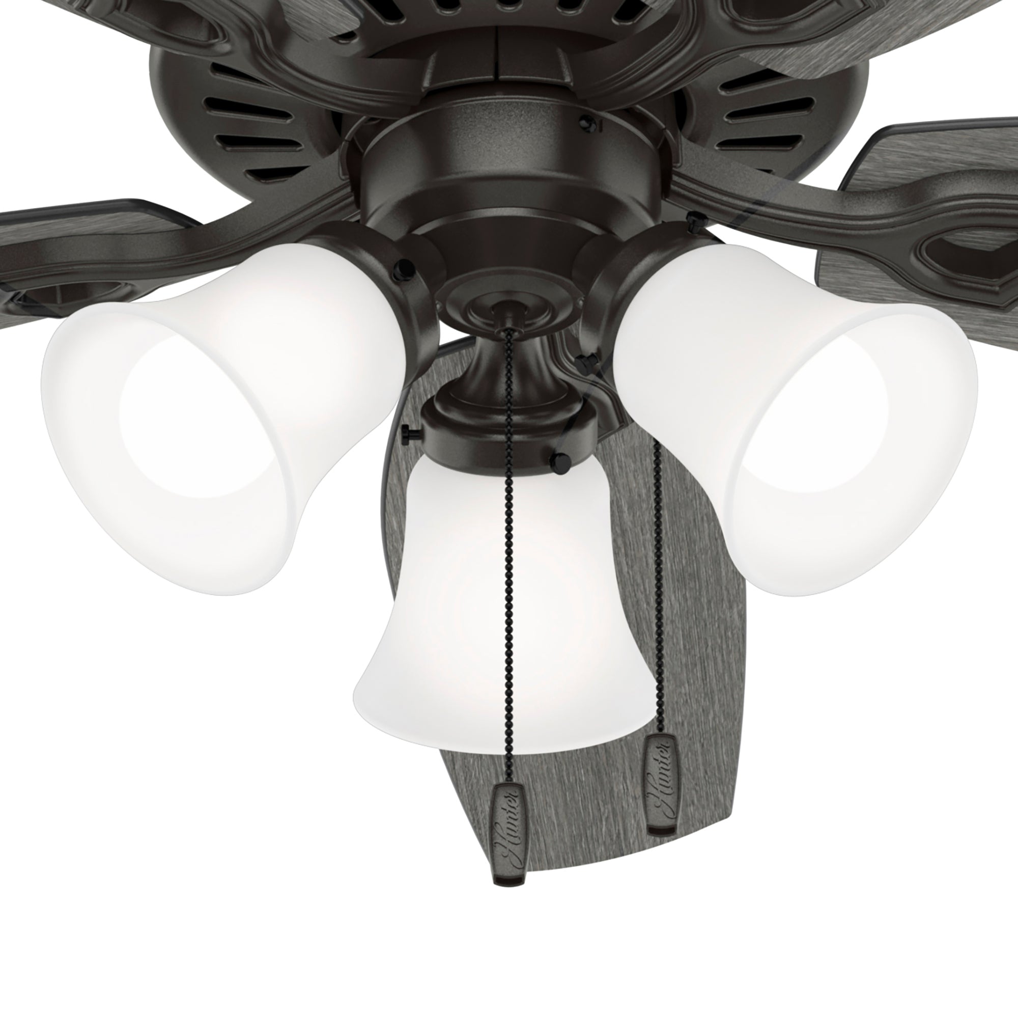 Hunter 52 inch Builder Ceiling Fan with LED Light Kit and Pull Chain Ceiling Fan Hunter   