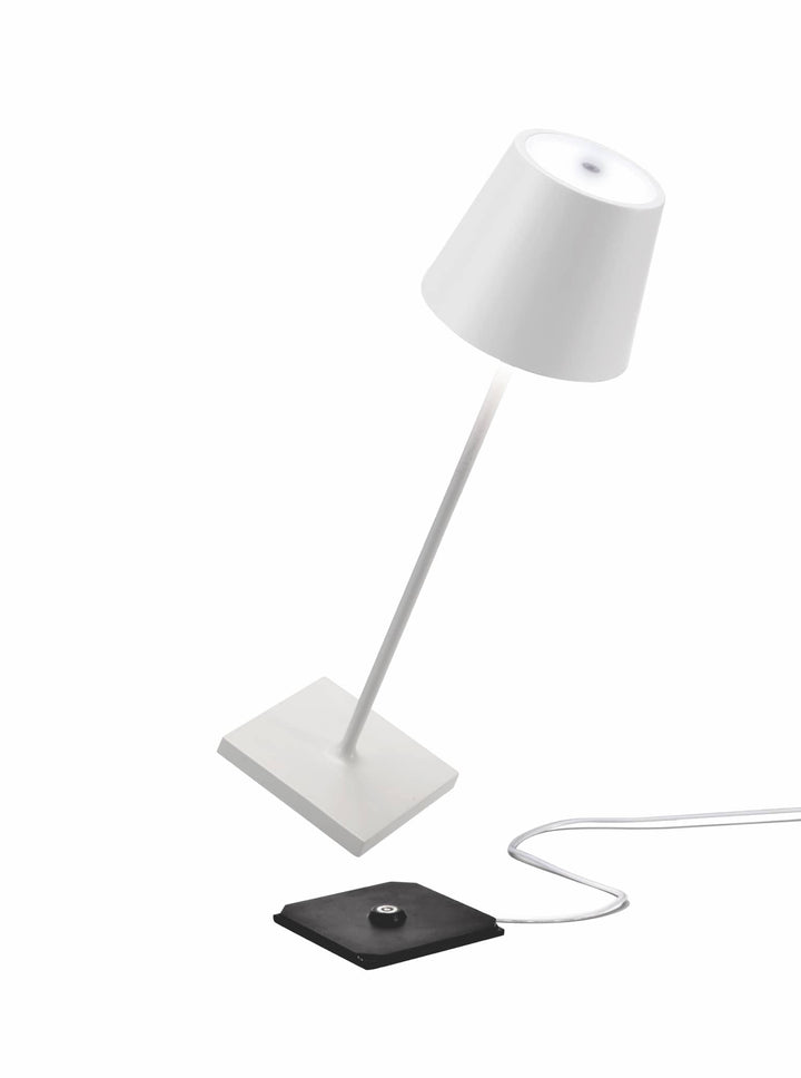 Zafferano America Poldina Pro Cordless Table Lamp | OS Cordless Lamps Zafferano America White  