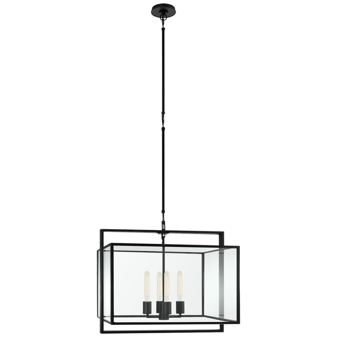 Visual Comfort Halle Medium Wide Lantern Pendants Visual Comfort & Co.   