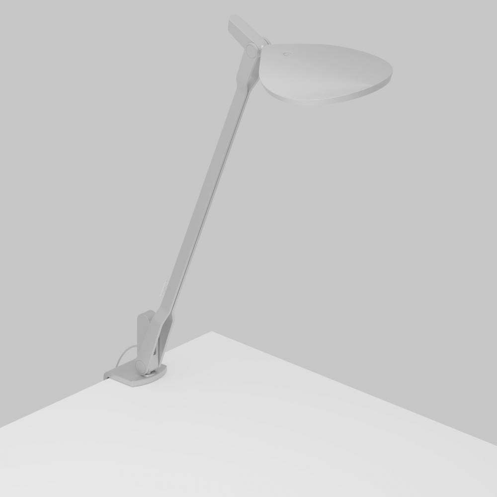 Koncept Inc Splitty Desk Lamp with one-piece desk clamp, Silver SPY-W-SIL-USB-CLP Lamp Koncept Inc Silver  