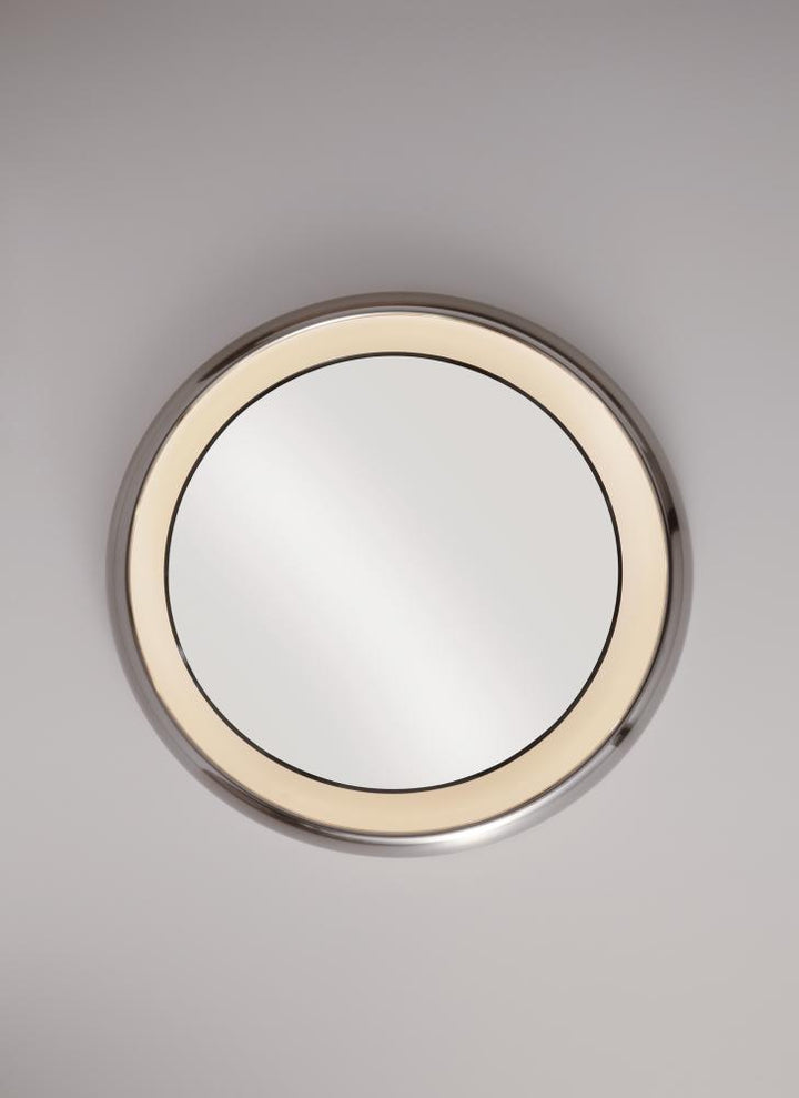 Tech Lighting Tigris Mirror Round Wall Sconces Visual Comfort Modern Chrome Recessed 