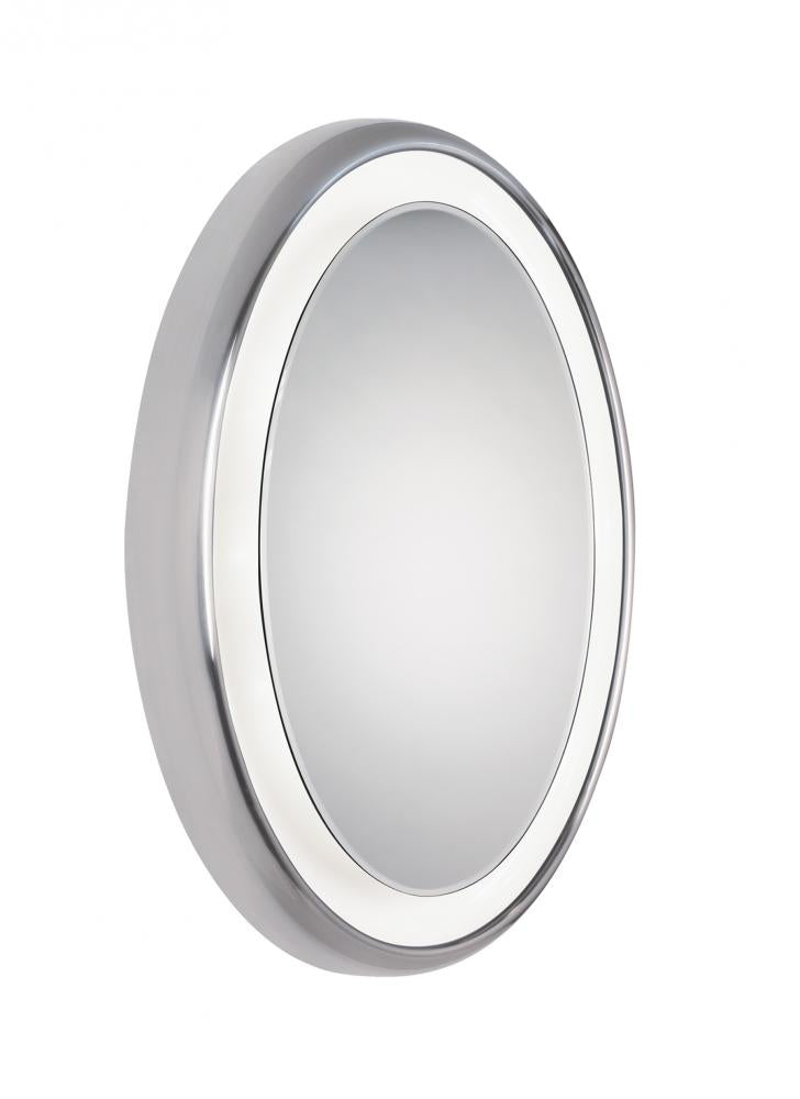 Tech Lighting Tigris Mirror Oval Mirror Tech Lighting Chrome 120V Recessed