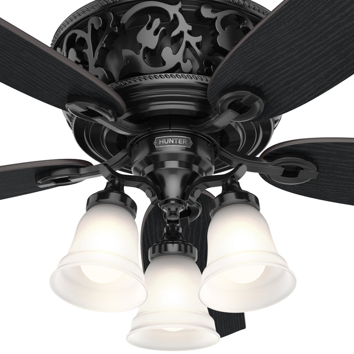 Hunter 54 inch Promenade Ceiling Fan with LED Light Kit and Handheld Remote Indoor Ceiling Fans Hunter